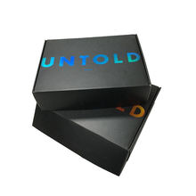 Matt Black Mailing Shipping Paper Box with Logo UV Finish